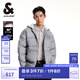 杰克·瓊斯（JACK&JONES）男裝冬季時(shí)尚保暖寬松百搭撞色假兩件連帽羽絨服外套男224412020 E04知更鳥灰 M 175