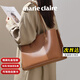 MARIE CLAIRE輕奢大牌女包2025新款女士托特包單肩通勤包生日紀念日禮物送女友 金棕色 現貨