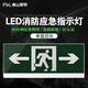 FSL佛山照明安全出口消防應急燈指示燈LED疏散指示牌緊急通道標志燈 明裝壁掛-單面雙向632