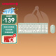 CHERRY櫻桃 DW2380無(wú)線(xiàn)鍵鼠套裝升級版98鍵輕音薄膜鍵盤(pán)鼠標筆記本電腦可愛(ài)女生外接婺源綠