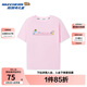 Skechers斯凱奇哆啦A夢(mèng)聯(lián)名款 男女童夏季純棉透氣限定短袖L325K070