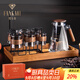 梵卡奇（FANKAQI）高檔玻璃水杯涼水壺大容量耐高溫茶杯高硼硅冷水壺家用套裝