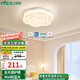 雷士（NVC） LED吸頂燈全光譜護(hù)眼奶油風(fēng)兒童房臥室房間燈書房大氣燈飾燈具 36W 玫瑰【全光譜護(hù)眼+三檔調(diào)色】
