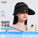VVC成毅推薦防曬遮陽(yáng)帽空頂帽遮臉?lè )雷贤饩€(xiàn)遮陽(yáng)女帽子成人款-雅黑