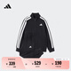 adidas男女大童休閑舒適長(cháng)袖套裝兒童新款阿迪達斯官方輕運動(dòng)   黑色/白色   164