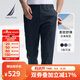 諾帝卡（NAUTICA）【大促爆款】男裝25春夏新款天絲棉錦舒彈經(jīng)典休閑長(cháng)褲男PO5191 藏青4NV 32