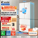 統(tǒng)帥海爾冰箱出品國家補貼416升法式多門四門冰箱 594mm薄零嵌冰箱 黑金凈化三檔變溫一級能效電冰箱 LF4-436WL9U1