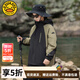 G.DUCKKIDS小黃鴨男童沖鋒衣三合一秋冬款中大童可拆卸外套兒童加絨風(fēng)衣夾克 黑色 150 (建議身高140cm 12-13歲)cm