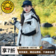 G.DUCKKIDS小黃鴨女童沖鋒衣三合一可拆卸秋冬款兒童外套女大童加厚冬裝夾克 米色 140 (建議身高130cm 10-11歲cm
