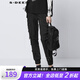 S.DEER圣迪奧女裝時(shí)尚腰帶立體口袋工裝黑色長(zhǎng)褲S21380804 黑色/91 S 160