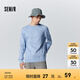 森馬毛衫男冬季針織衫純色簡(jiǎn)約毛衣日常打底上衣圓領(lǐng)內(nèi)搭 藍(lán)色調(diào)00388 S