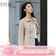 菲妮迪品牌風(fēng)衣2025年春季新款簡(jiǎn)約氣質(zhì)耐皺時(shí)尚休閑通勤外搭上衣 卡其色 M