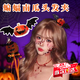 諄梧萬(wàn)圣節南瓜蝙蝠發(fā)夾女童表演小發(fā)飾搞怪發(fā)夾邊夾鴨嘴夾 萬(wàn)圣節禮帽發(fā)夾【蝙蝠南瓜頭】