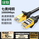 綠聯(lián)六類(lèi)網(wǎng)線(xiàn) CAT6類(lèi)千兆八芯雙絞跳線(xiàn)8芯 電腦寬帶家用工程裝修電腦寬帶監控網(wǎng)線(xiàn) 七類(lèi)純銅圓線(xiàn)【10Gbps高速款】 2米