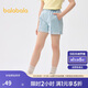 巴拉巴拉童裝兒童短褲女童2025夏裝牛仔休閑中大童褲子208225110002