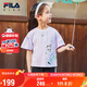 FILA KIDSx原田治聯(lián)名系列斐樂兒童T恤2025年夏季女小童上衣