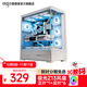 愛(ài)國者星璨嵐SE海景房機箱無(wú)立柱全景側透電競游戲360水冷臺式電腦ATX主機箱 嵐SE 白+極光Z13風(fēng)扇1正6反