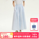 ELLE KIDS童裝 法式條紋闊腿裙褲女童夏季新款度假風(fēng)九分裙形褲子 藍(lán)條紋 160 （S）