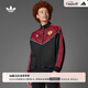 adidas曼聯(lián)足球休閑文化寬松夾克外套男裝夏季新款阿迪達(dá)斯JF0373   黑色/紅色   M