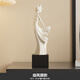 雅尊（Yazun）人物藝術(shù)桌面擺件高端大氣創(chuàng)意輕奢電視柜酒柜客廳玄關(guān)裝飾工藝品 迎風(fēng)麗影
