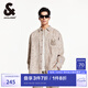 杰克·瓊斯（JACK&JONES）男裝NBA聯(lián)名雄鹿隊(duì)秋季款男長(zhǎng)袖襯衫燈芯絨字母logo長(zhǎng)袖224405003 卡其色E11 卡其色E11 M 175