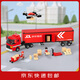 JDL 京東物流貨車(chē) 益智玩具生日禮物 擺件 手工拼搭產(chǎn)品 中文版貨車(chē)積木禮盒