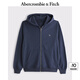ABERCROMBIE & FITCH男裝女裝情侶裝25春季經(jīng)典小麋鹿運(yùn)動(dòng)風(fēng)寬松連帽衛(wèi)衣KI122-5251 海軍藍(lán) M (180/100A)