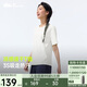 蕉下（beneunder）安心品質(zhì)t恤女短袖吸汗速干背后鏤空寬松DR962霜奶白M