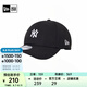 NEW ERA紐亦華棒球帽男女同款MLB情侶經(jīng)典NY小標(biāo)硬頂遮陽彎檐鴨舌帽子 70397463-黑色 白標(biāo)NY OSFA（56-62cm）