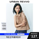 UR2025夏季新款女裝復(fù)古波嬉風(fēng)超寬松格紋罩衫襯衫UYY250030 紅色格子 (偏寬松) S (XS-S)