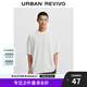 UR2025春季新款男裝簡約基礎(chǔ)休閑純色棉質(zhì)短袖T恤UMM450036 本白 M