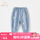 班喜迪女童牛仔褲春裝2025新款洋氣女寶寶褲子兒童春秋款寬松休閑褲夏季