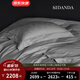 SIDANDA140支雙股全棉提花四件套長絨棉輕奢高端床上用品純棉床單床笠 朗星灰 床單款  建議搭配200*230cm被芯