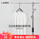 藍(lán)地短袖t恤女2025夏季新款簡(jiǎn)約純色百搭打底衫圓領(lǐng)半袖上 白色 XL