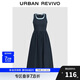 UR2025夏季新款女裝拼接假兩件撞色無(wú)袖連衣裙UWM750057