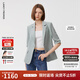 朗姿設計感時(shí)尚氣質(zhì)西裝女時(shí)髦洋氣新款修身職業(yè)西服外套 淺霧霾藍色2 M