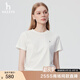 HAZZYS哈吉斯女裝 2025夏季新款女士多色圓領(lǐng)休閑短袖T恤女ASTSE0CBE51 米黃色OW M (160/84A 38)