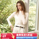Olrain歐芮兒長(cháng)袖T恤女冬季新款通勤加絨加厚德絨打底衫 米杏色 M