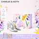 CHARLES&KEITH質(zhì)感鏈條尖頭高跟涼鞋子女鞋生日禮物女送女友CK1-60280377 Silver銀色 37 (235)
