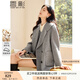 香影灰色毛呢外套大衣女中長(cháng)款2024冬季新款赫本風(fēng)純羊毛氣質(zhì)上衣 灰色 L