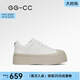 GG-CC【小熊軟糖】春季新款時尚厚底板鞋百搭增高休閑鞋女鞋子G25U9713 米白色 38