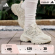 adidas明星同款下班鞋SHADOW FEVER緩震防滑厚底老爹鞋阿迪達斯   亮白/漢玉白/金屬銀   42