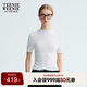 Teenie Weenie小熊女裝毛針織衫2025年秋季新款氣質(zhì)半高領(lǐng)短袖毛衣