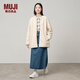 無(wú)印良品（MUJI）女式 長(cháng)毛抓絨 大衣 長(cháng)袖秋冬款 羊羔絨外套外衣 女裝 BB2QPA4A 象牙色 M (160/84A)