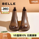 百麗（Belle）柔軟法式切爾西靴女商場(chǎng)同款羊皮通勤短靴A2V1DDD3 棕色-單里 35 (225mm)