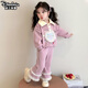 迪士咪魯（DISHIMILU）女童套裝秋裝休閑個(gè)性2025新款秋季寶寶兒童裝女孩春秋小孩衣服 XT4526-粉紫色 110 碼/身高100-110cm（3-4歲）