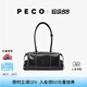PECO989小丑保齡球包植鞣油蠟長柄手拎腋下波士頓包七夕情人節(jié)禮物 經(jīng)典黑頭層熔巖油蠟牛皮現(xiàn)貨