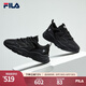 FILA【男女同款】斐樂官方跑步鞋復古老爹鞋火星鞋潮流時尚老爹鞋 女-黑-BK 38