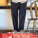 馬登工裝美式人字紋Easypants休閑褲cleanfit直筒多袋錐形長(cháng)褲子男秋 藏青色 L