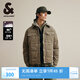 杰克·瓊斯（JACK&JONES）男裝冬季潮流時(shí)尚百搭胸前雙側(cè)按扣貼袋基礎(chǔ)尖領(lǐng)羽絨服224423007 大地綠E03 大地綠E03 L 180